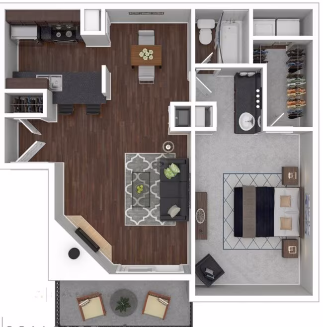 One Bedroom Large 0105 floor plan